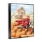 Stupell Industries Pumpkin Harvest Drop Off Framed Giclee Art
